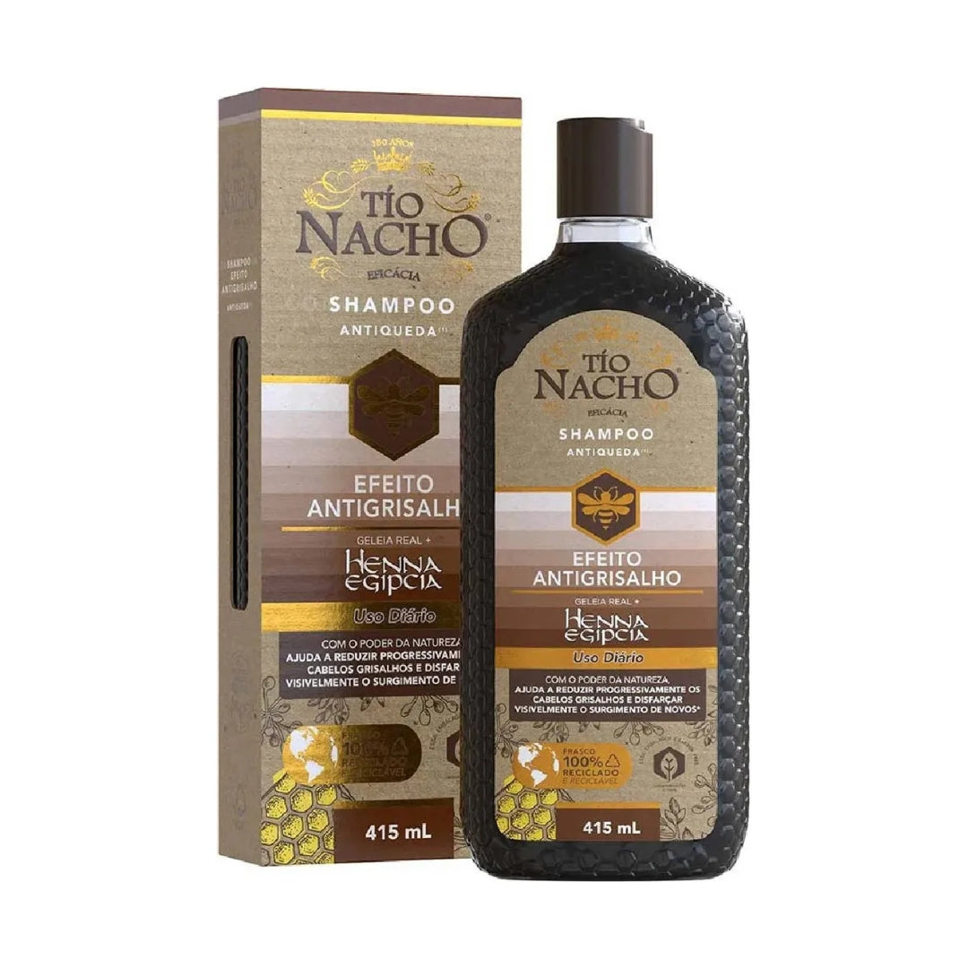 Anti-Hair Loss Shampoo Anti-Grey Effect 4Shine Softness 15ml Tio Nacho