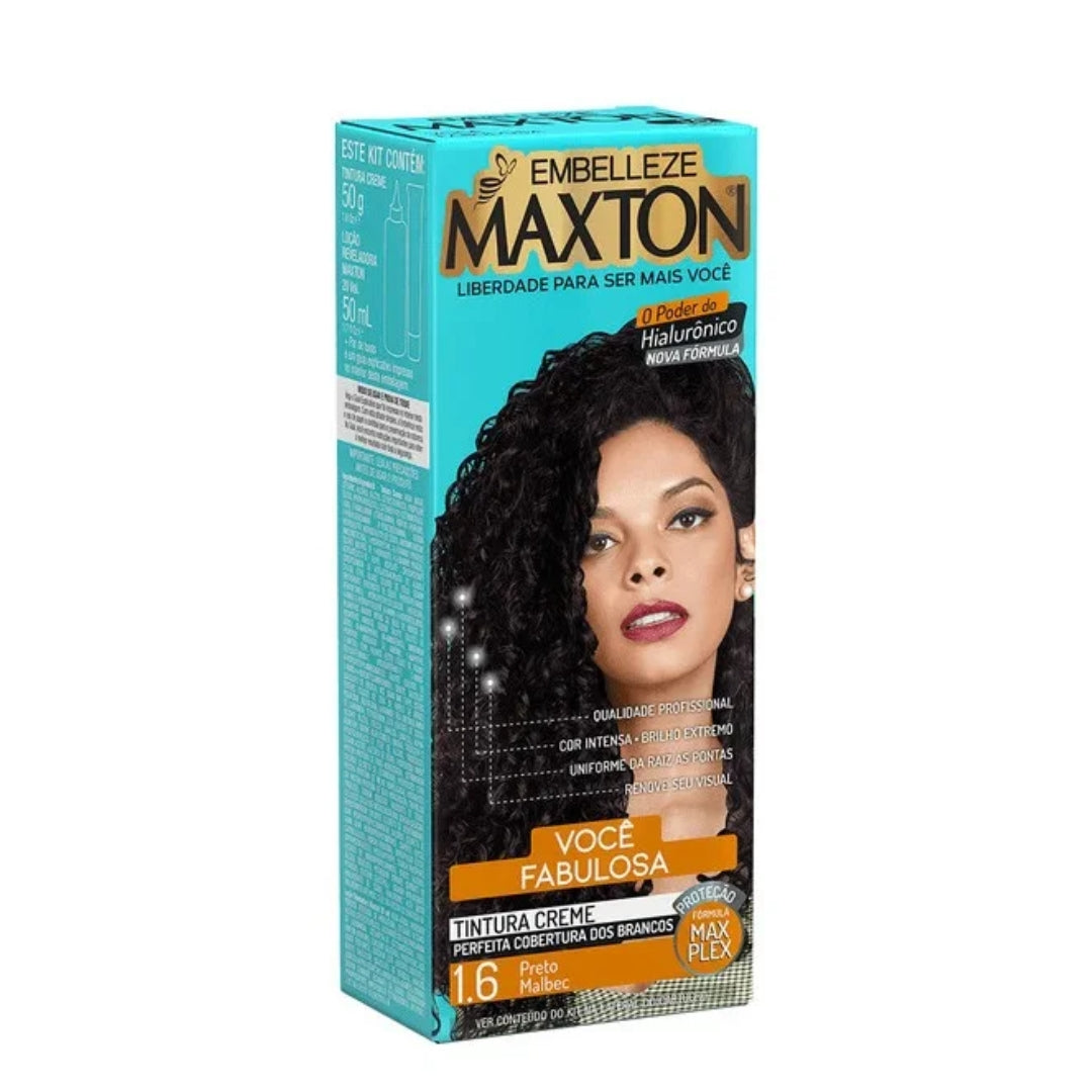 Lot of 3 Maxton Cream Dye 1.6 Black Malbec Color Hair Toning 50g Maxton