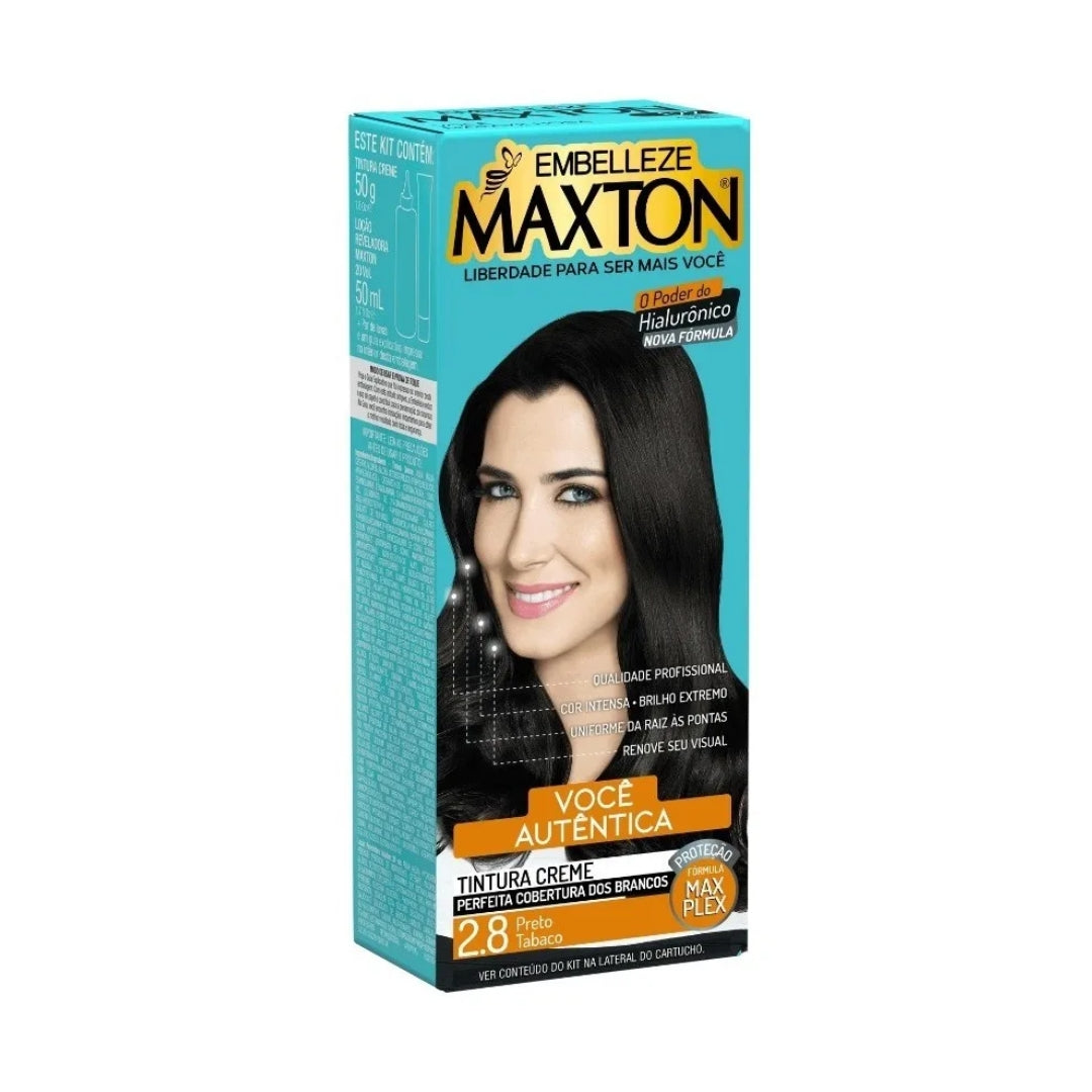 Lot of 3 Cream Dye 2.8 Black Tobbaco Hair Color Toning Tint 50g Maxton