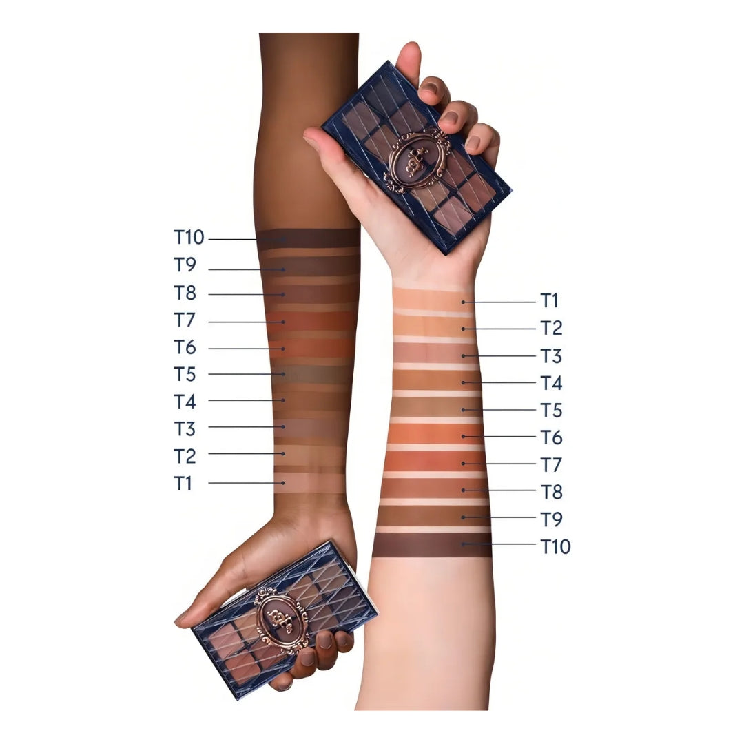 Bruna Tavares Transition Eyeshadow Palette 10 Shades Makeup 18,5g