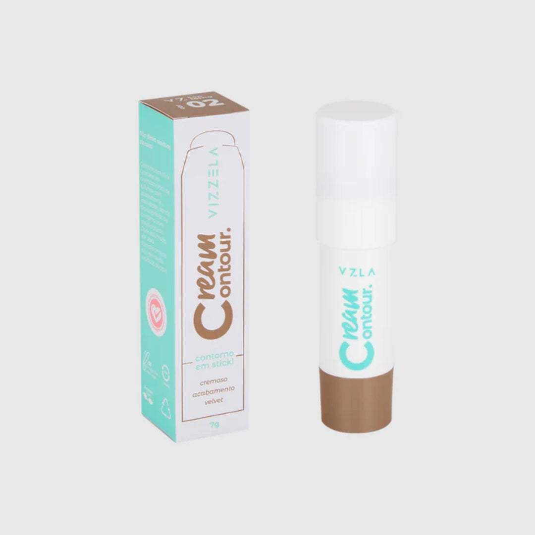 Cream Contour Stick Contour 2 Facial Skin Cover Makeup Vizzela 7g