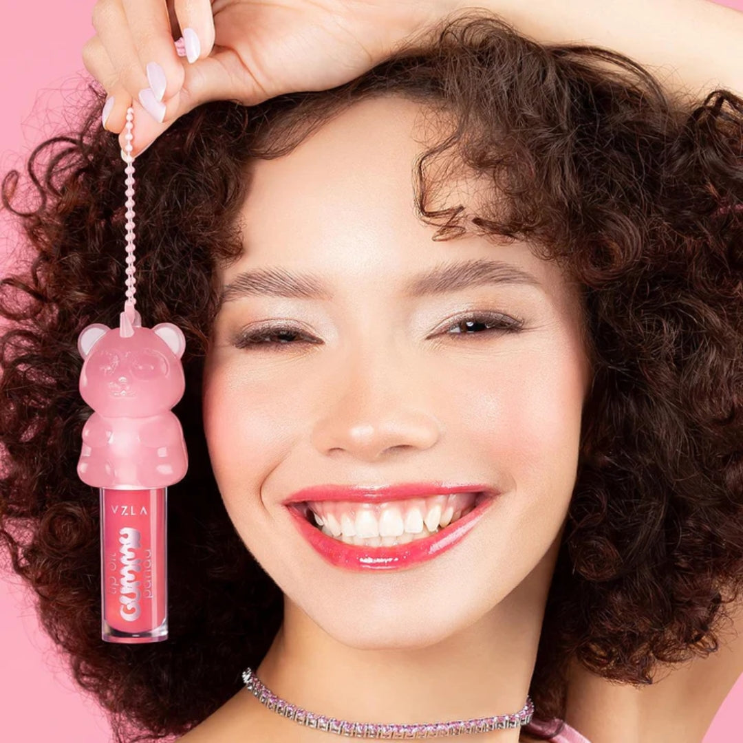 Gummy Panda Lip Oil Gloss Moisturizer Softness 6ml Vizzela Makeup