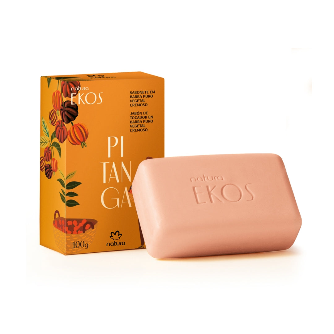 Lot of 5 Ekos Pitanga Creamy Pure Vegetable Bar Soap 100g Natura Skin Care