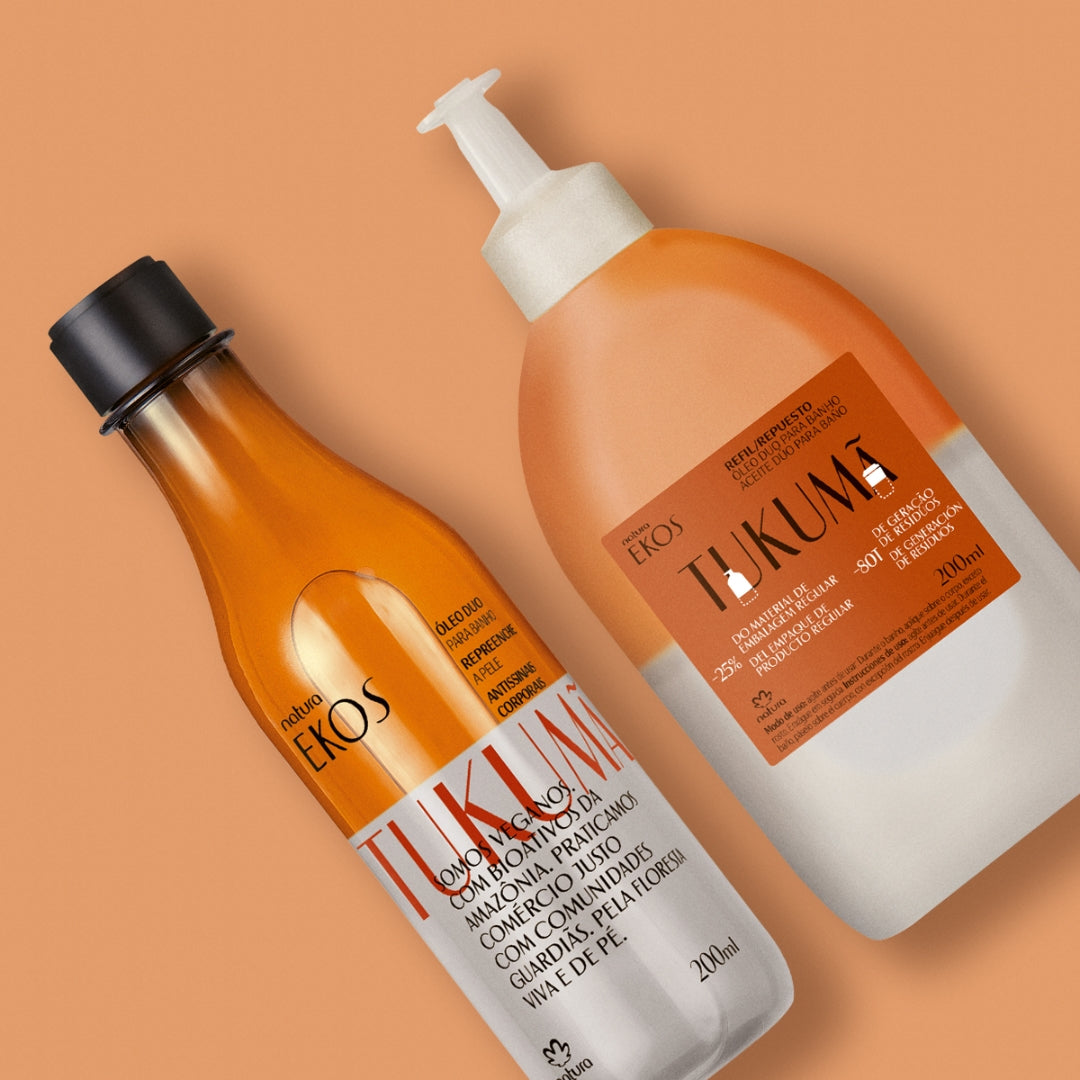 Ekos Tukumã Biphasic Body Deodorant Oil + Refill Kit Natura Daily Skin Care