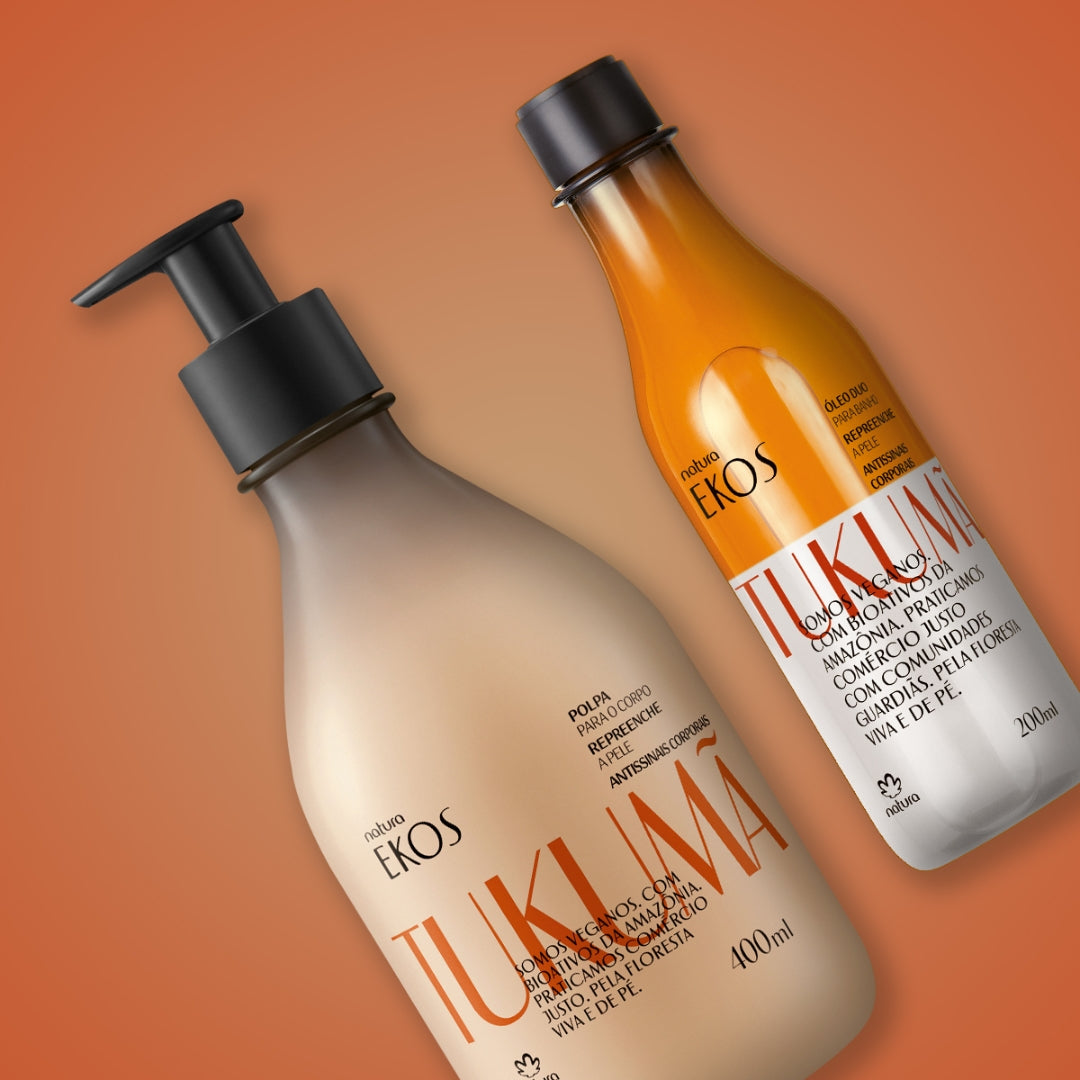 Ekos Tukumã Body Oil and Moisturizer Kit Natura Daily Skin Care Set