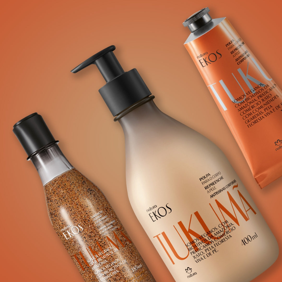 Ekos Tukumã Exfoliating and Moisturizing Body Hands Kit Natura Daily Skin Care