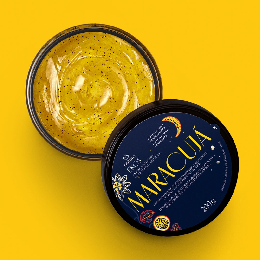 Ekos Passion Fruit Multilayer Exfoliating Duo Natureza dos Sonhos 200g Natura