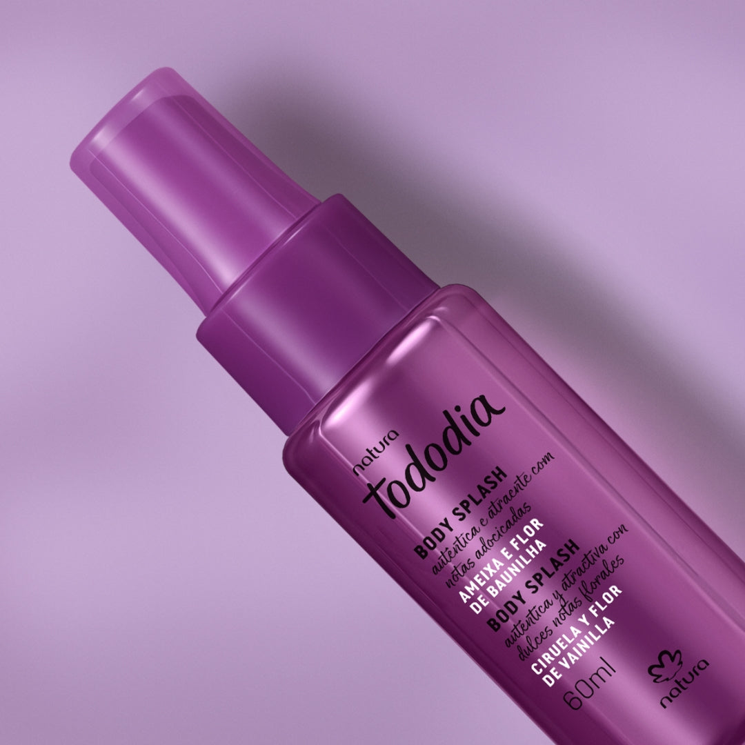 Todo Dia Plum Vanilla Flower Body Splash 60ml Natura Floral Fragance