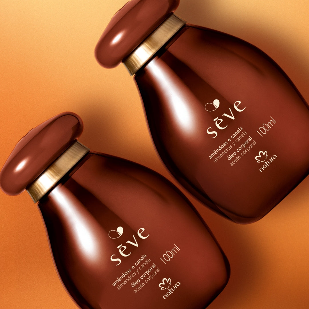 Sève Almond Cinnamon Deodorant Body Oil Kit 2x 100ml Natura Daily Skin Care