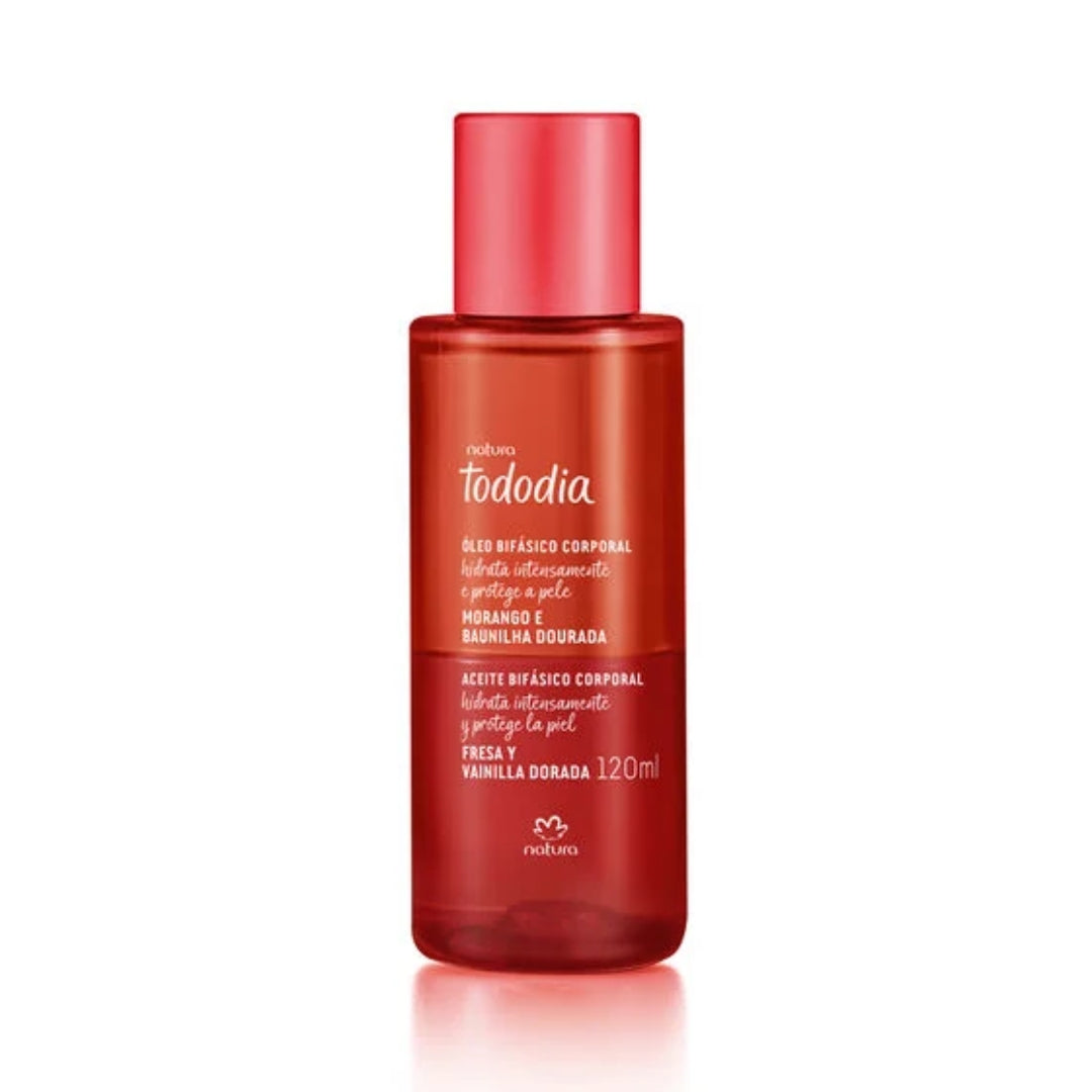 Natura Todo Dia Strawberry Golden Vanilla Biphasic Skin Care Body Oil 120ml