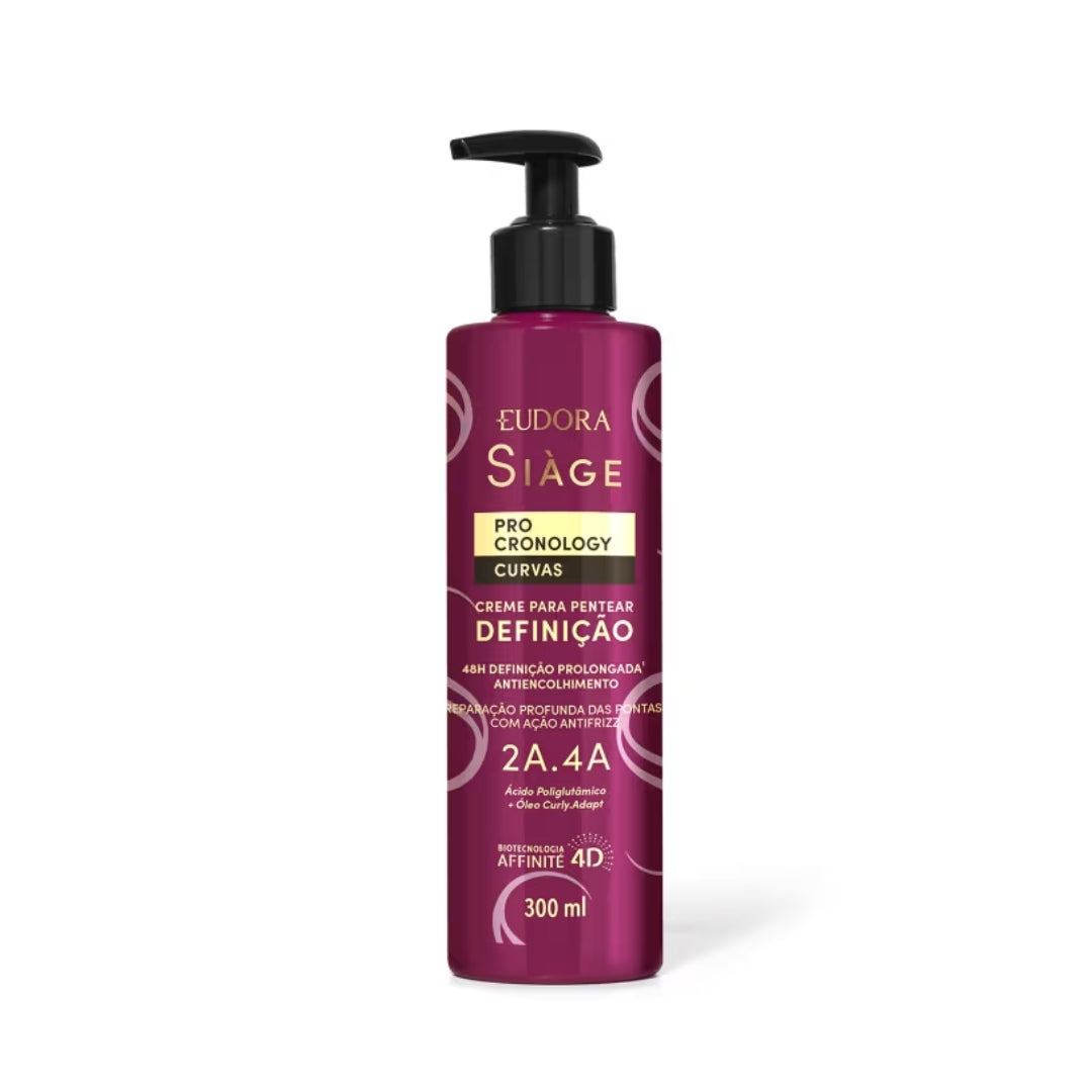 Siàge Pro Cronology Curves 2A–4C Leave-In Curl Defining Cream 300ml Eudora