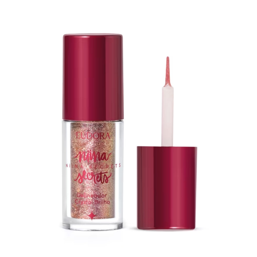 Niina Secrets Crystal Glow Eyeliner Rose Gold Sparkle Makeup 3g Eudora