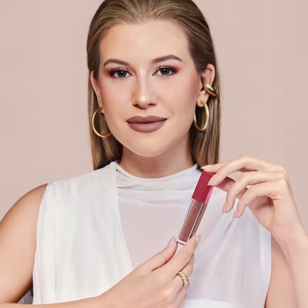 Niina Secrets Skinny Matte Liquid Lipstick Begonia Brown 5ml Eudora