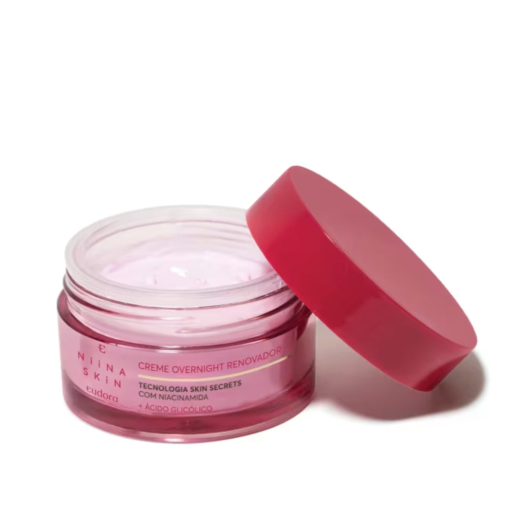 Niina Secrets Skin Overnight Renewing Cream Glycolic Acid 45g Eudora