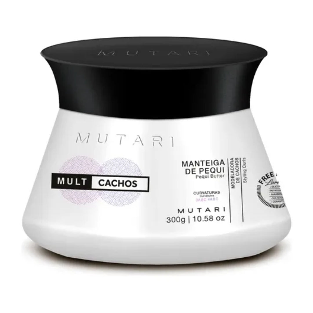 Pequi Butter Curl Defining Hair Mask Anti-Frizz Deep Moisture 300g Mutari