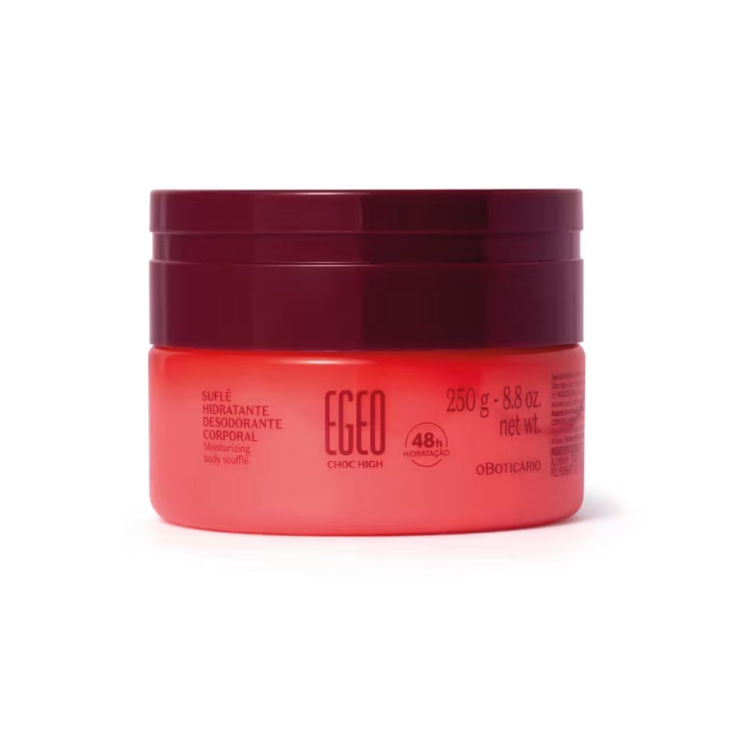 Egeo Choc High Soufflé Chocolate Strawberry Moisturizing Cream 250g o Boticário