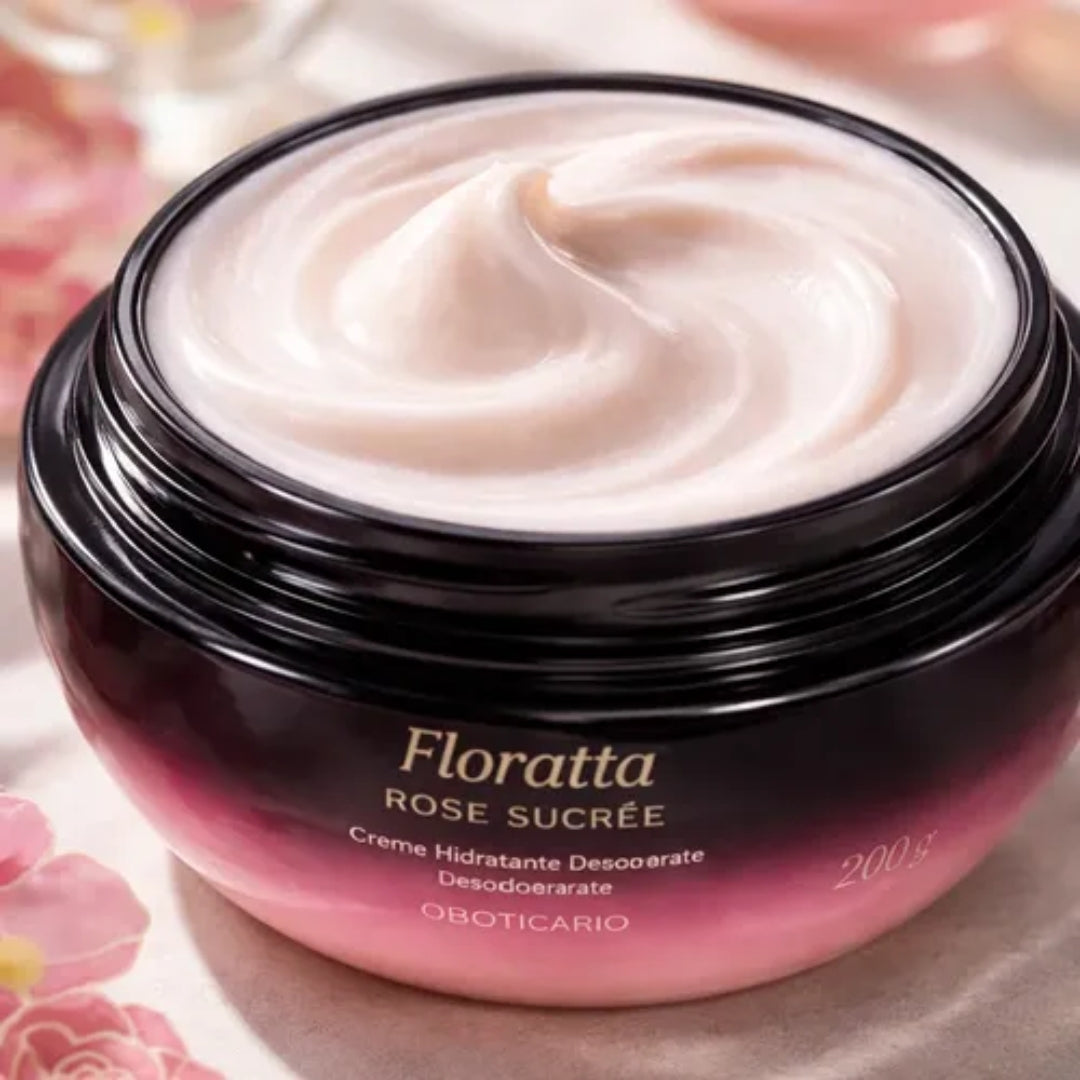 Floratta Rose Sucrée Body Cream Amber Moisturizing Lotion 200g o Boticário
