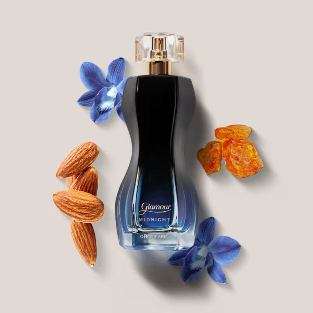 Glamour Midnight Cologne Oriental Gourmand Perfume 75ml o Boticário