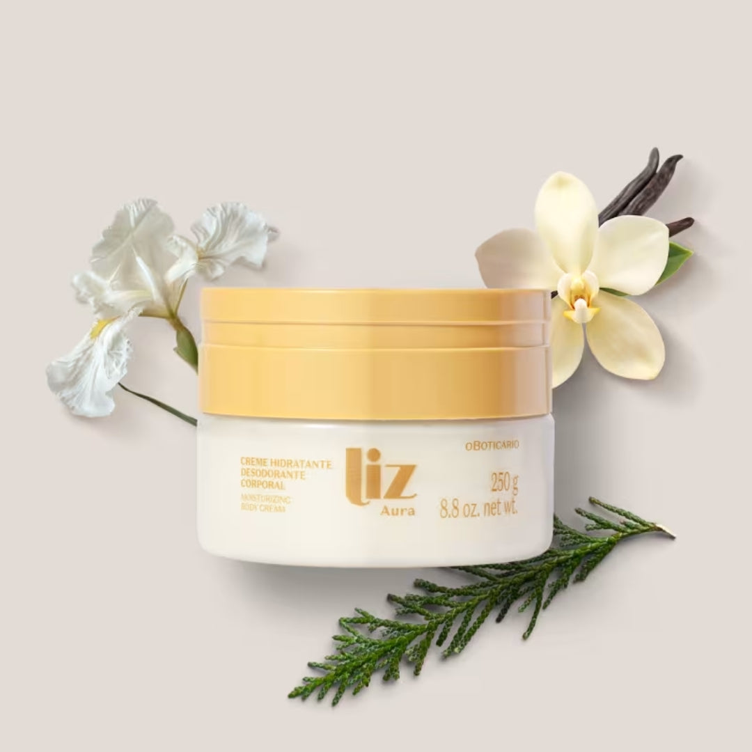 Liz Body Cream Vanilla Woody Amber Moisturizing Lotion 250g O Boticário