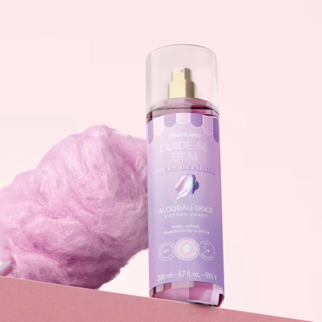 Cuide-se Bem Cotton Candy Body Splash  Fragrance Mist 200ml o Boticário