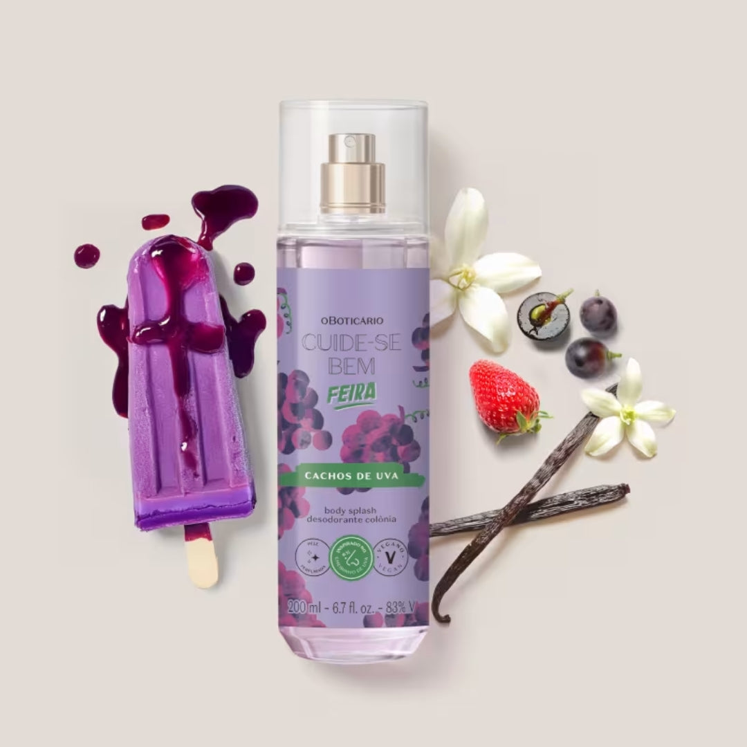 Cuide-se Bem Grape Popsicle Body Splash Fruity Floral Fragrance o Boticário