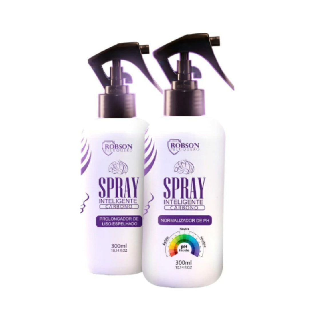 Carbon Smart Hair Spray Shine Straight Hair Treatment Kit Robson Peluquero
