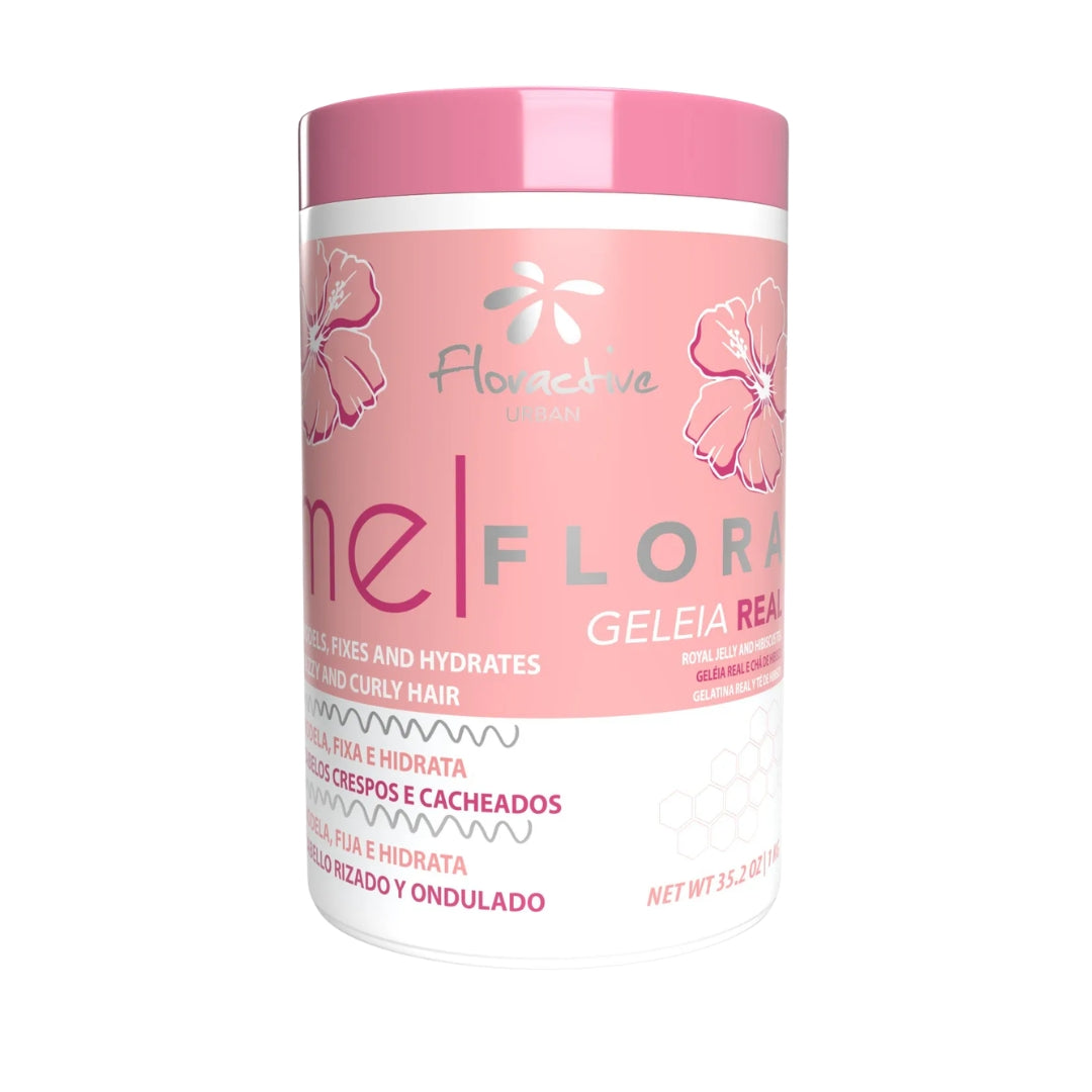 Mel Flora Curl Jelly Hydrating Definition & Anti-Frizz Hair Cream 1Kg Floractive