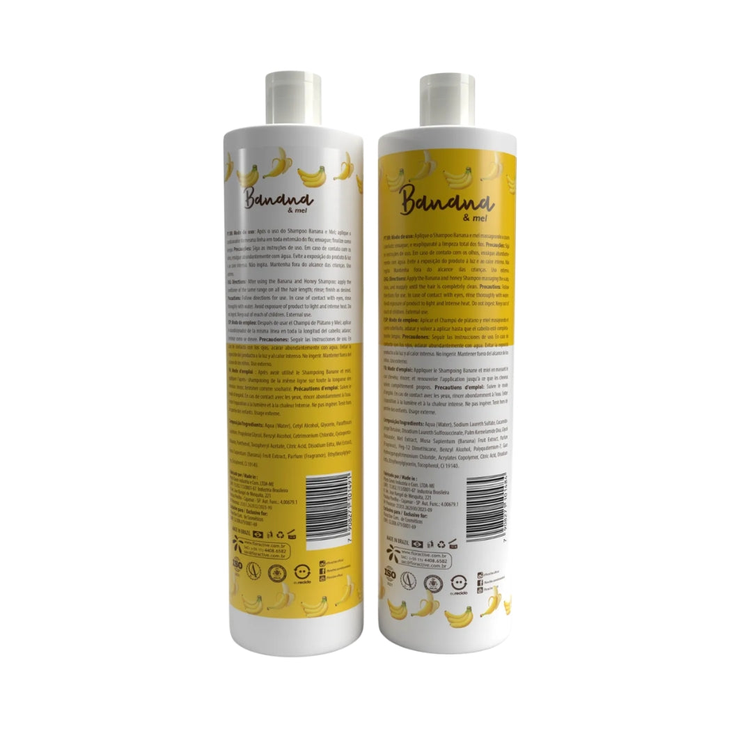 Banana & Honey Nourishing Treatment Dry Hair Maintenance Set Floractive