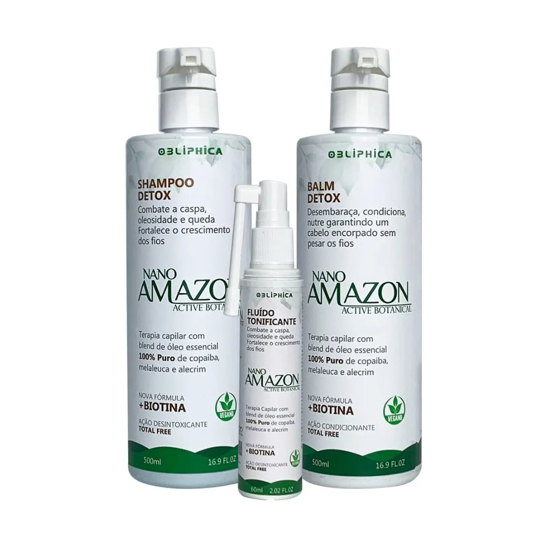 Nano Amazon Detox Hair Growth & Scalp Care Treatment Kit Obliphica