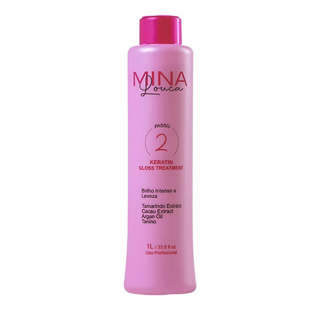 Mina Louca Progressive Brush Hair Straightener Active Gloss 1L Nuance