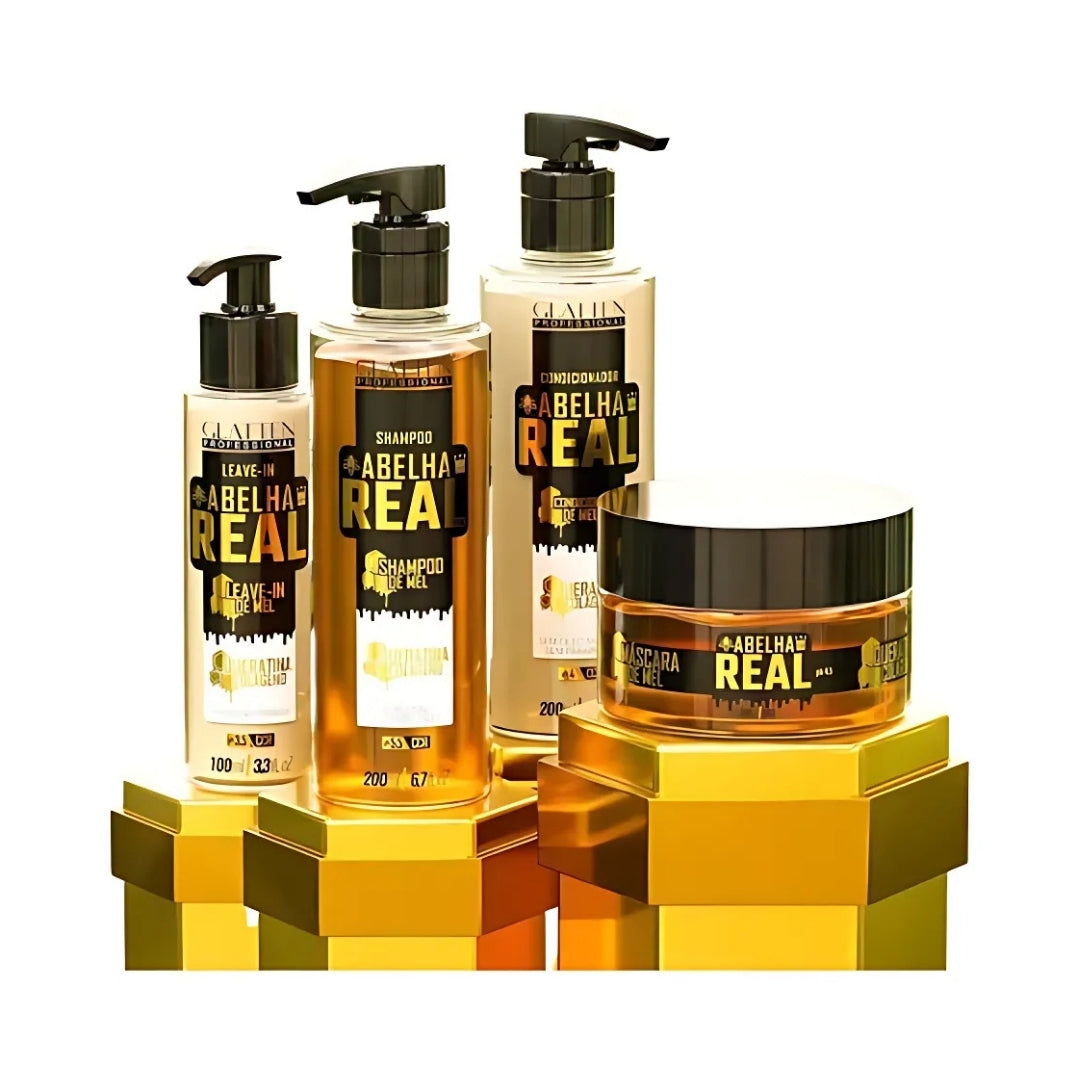 Abelha Real Royal Bee Honey Keratin Collagen Hair Treatment Kit Glatten