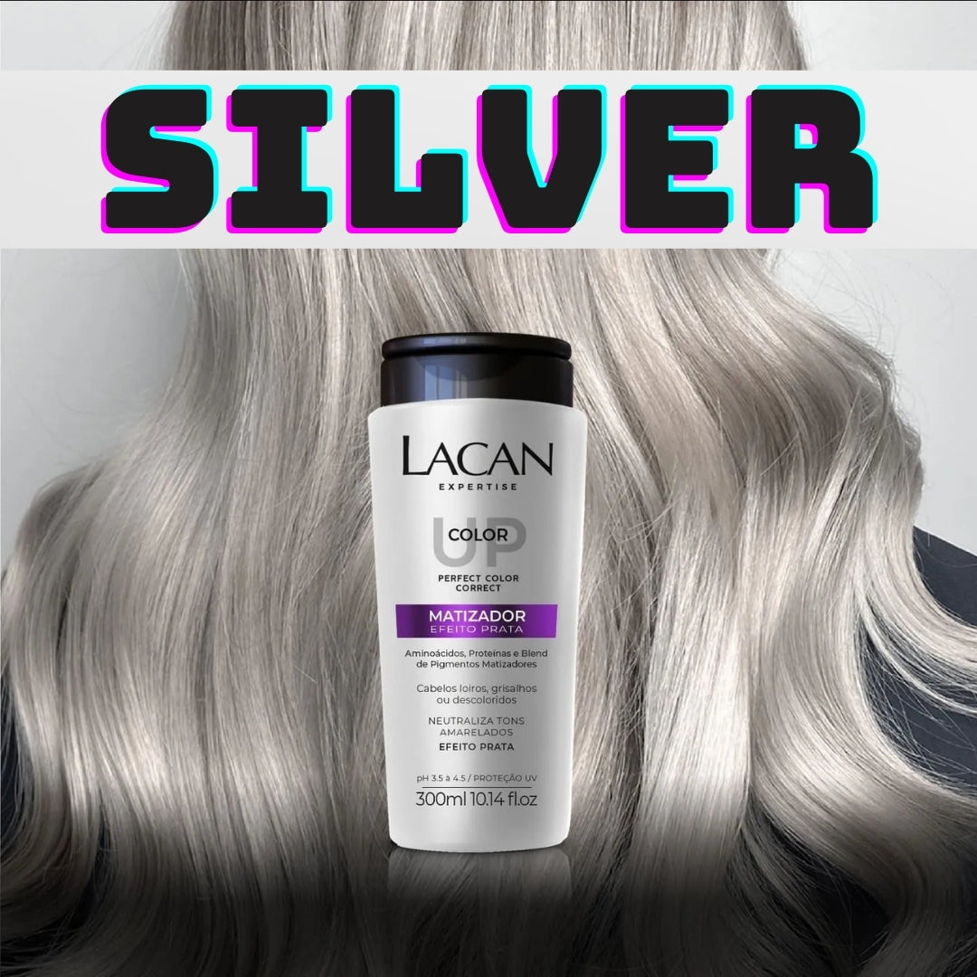 Color UP Silver Effect Toner Blond Hair Moisturizing Treatment 300ml Lacan