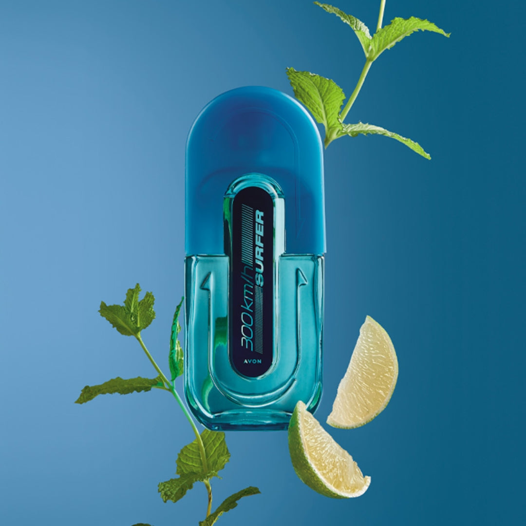 300 Km/h Surfer Deo Cologne Herbal Woody Body Fragance 100ml Avon