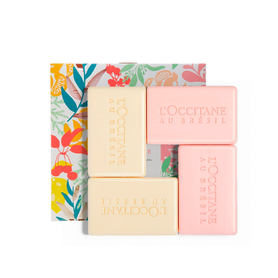 Vivre Scented Vegetable Bar Soap Bath Body Skin Care Kit L'occitane