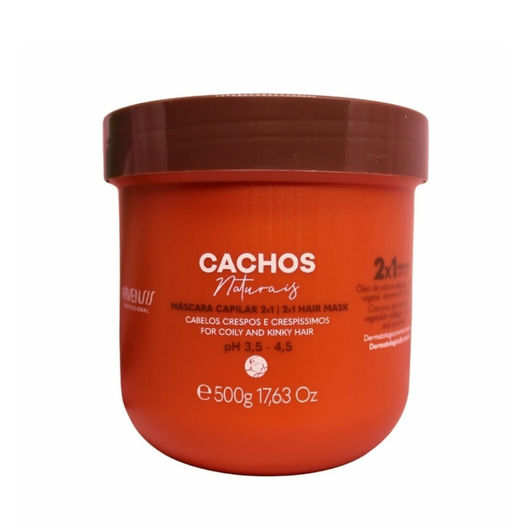 Cachos Naturais 2 in 1 Mask + Activator Jelly Curly Wavy Hair Kit Arve