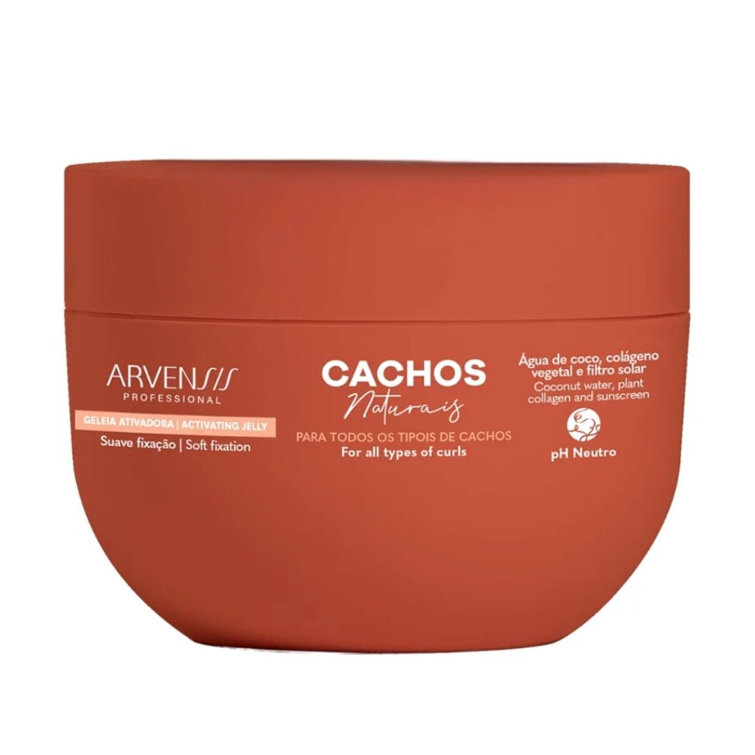 Cachos Naturais 2 in 1 Mask + Activator Jelly Curly Wavy Hair Kit Arve