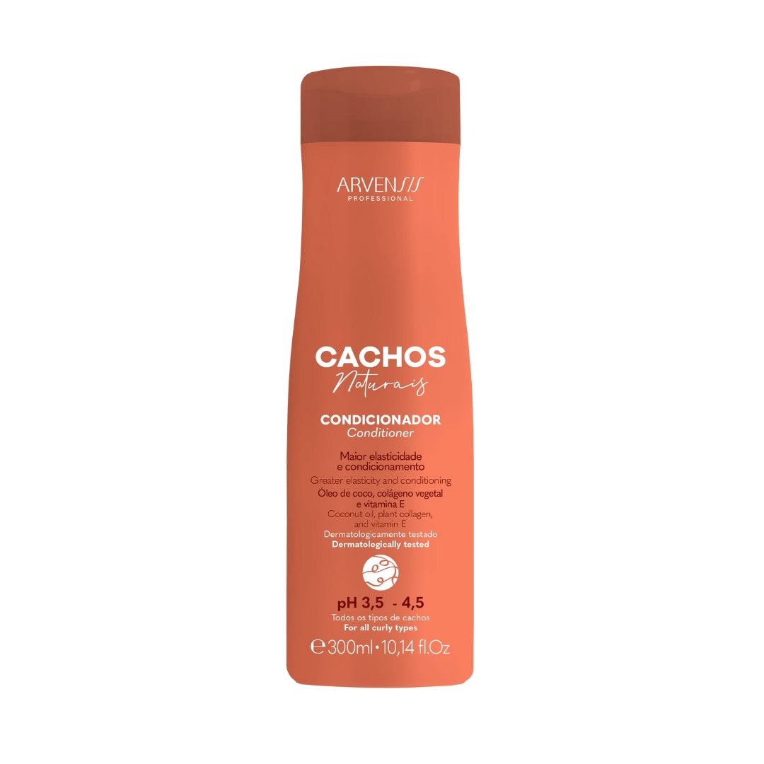 Cachos Naturais Curls Activator Curly Wavy Hair Home Care Kit 3x 300ml Arvensis