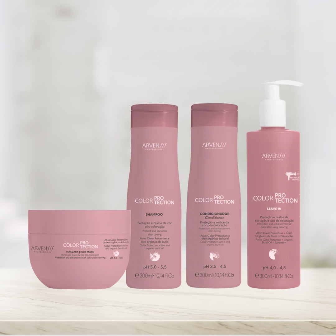Color Protection Hair Maintenance Vegan Nutrition Treatment Kit 4 Itens - Arvensis