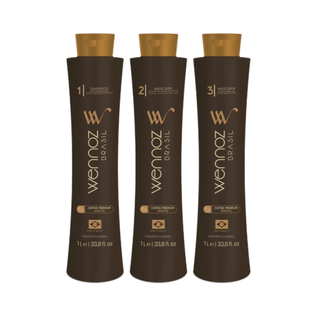 Coffee Premium All Liss Progressive Brush Kit 3x1L - Wennoz (Honma Tok