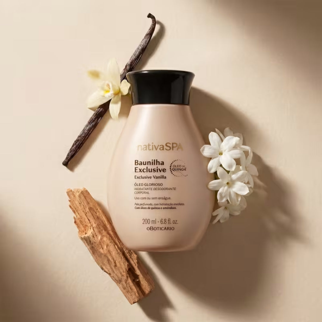 Nativa Spa Vanilla Exclusive Body Care Set Moisturizing Kit o Boticário