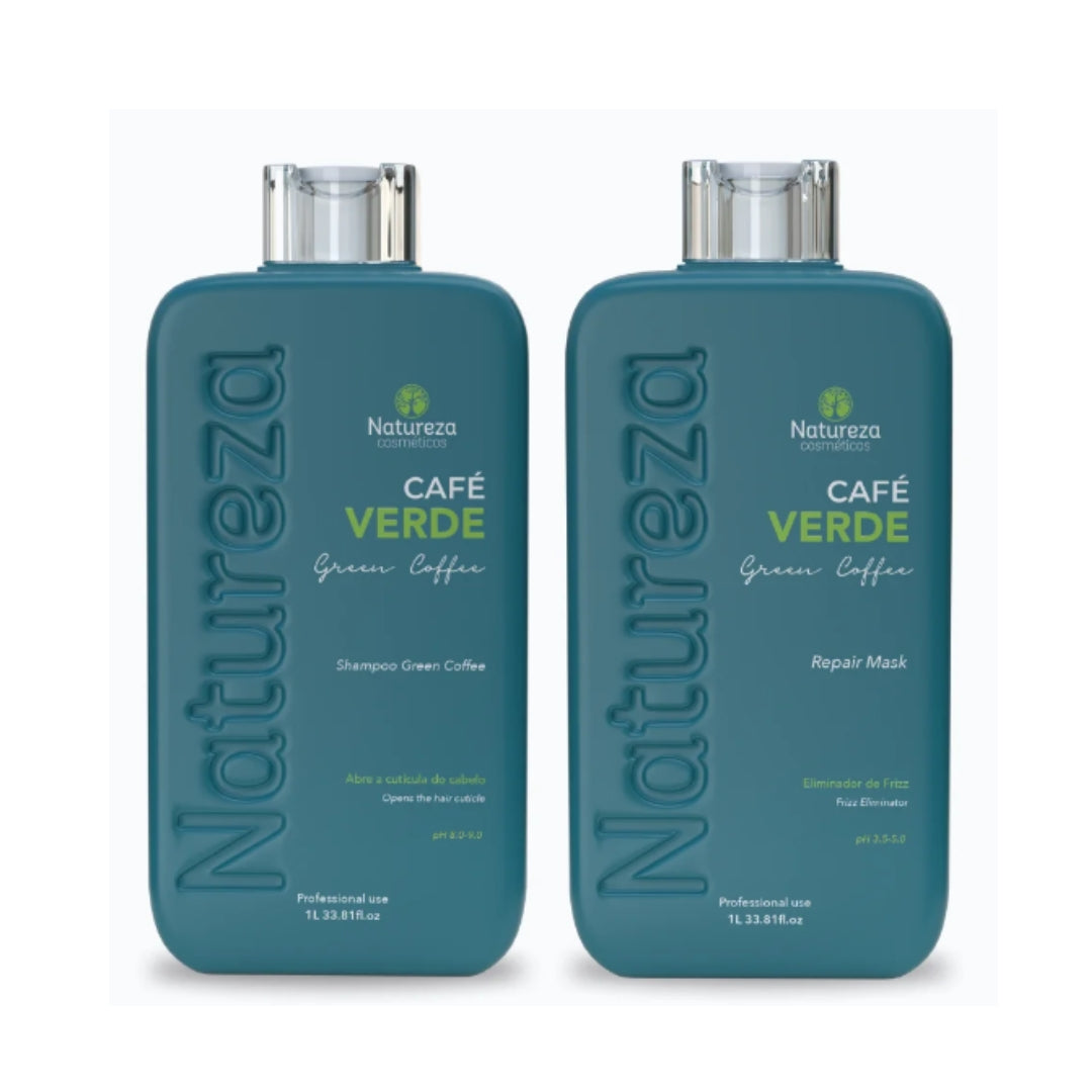 Professional Treatment Green Coffee Mint Extract Softness Shine 2x1L - Natureza