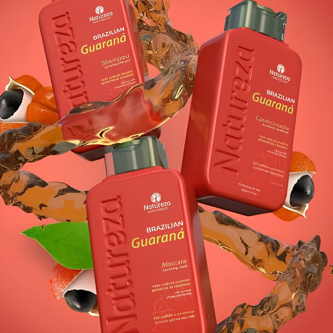 Brazilian Guaraná Hair Care Set Treatment Kit 500ml Natureza Cosmetics