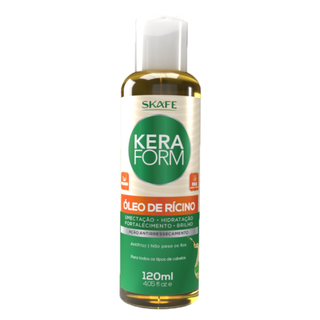 Keraform Rícino Castor Vegetable Over Vegan Anti Frizz Treatment 120ml - Skafe