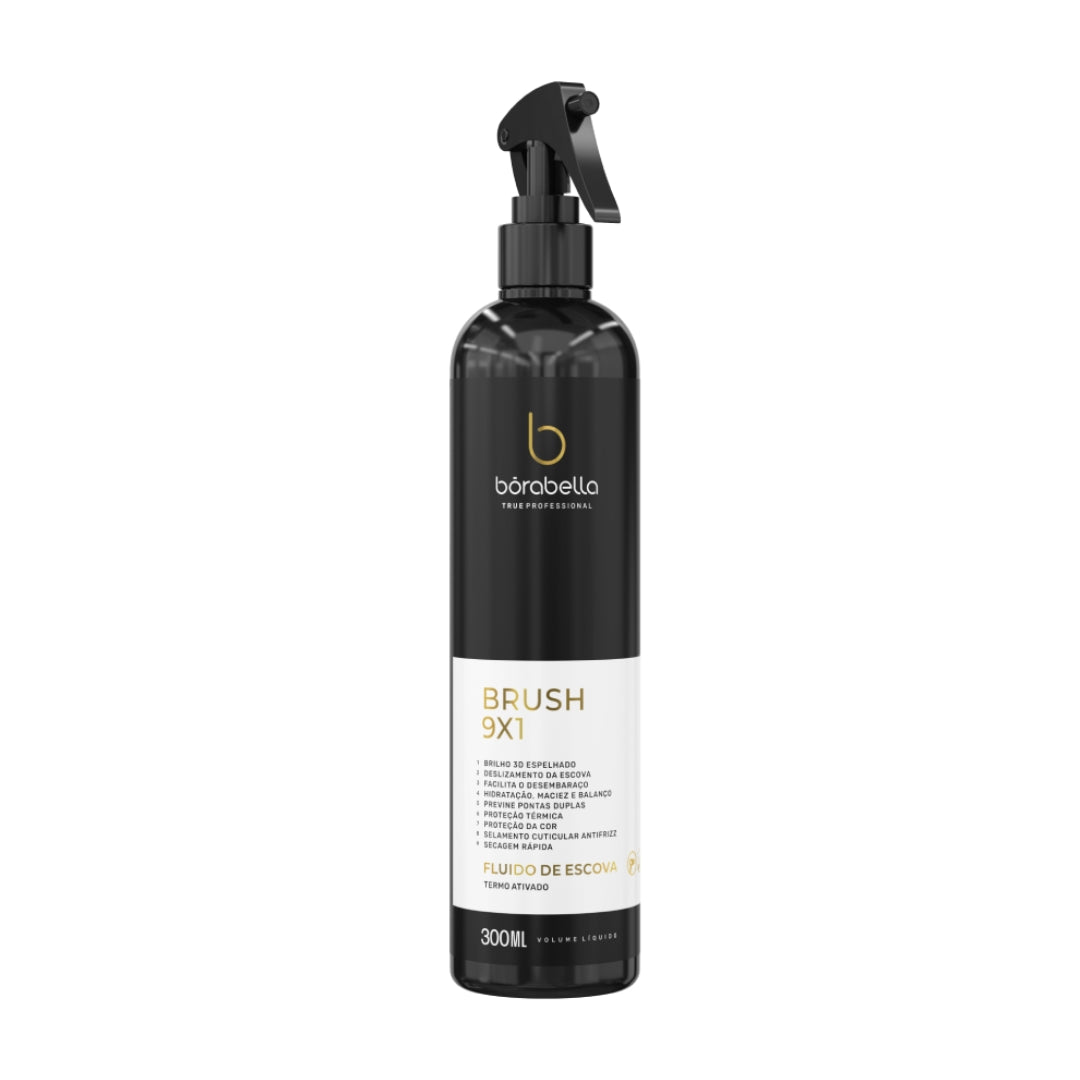 Borabella Brush Soin Capillaire Fluide Thermoactivé Sans Rinçage Finition 300 ml
