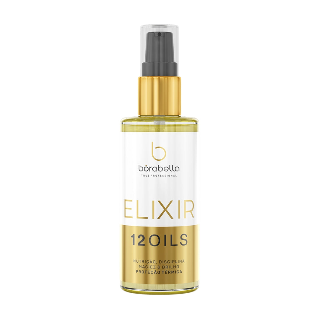 12 Oils Elixir Hair Nutrition Douceur Brillance Traitement Finisher 60ml - Borabella
