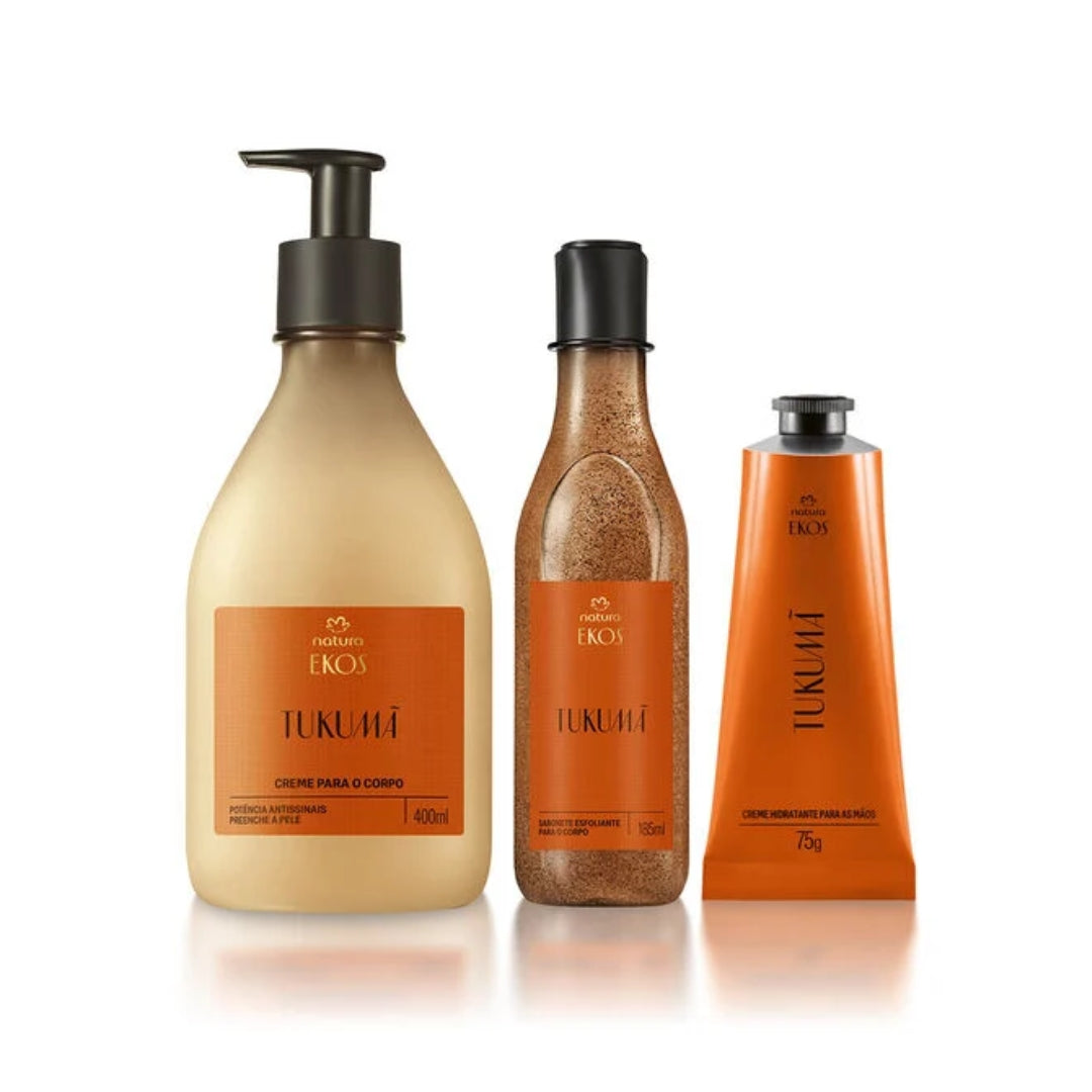 Ekos Tukumã Exfoliating and Moisturizing Body Hands Kit Natura Daily Skin Care