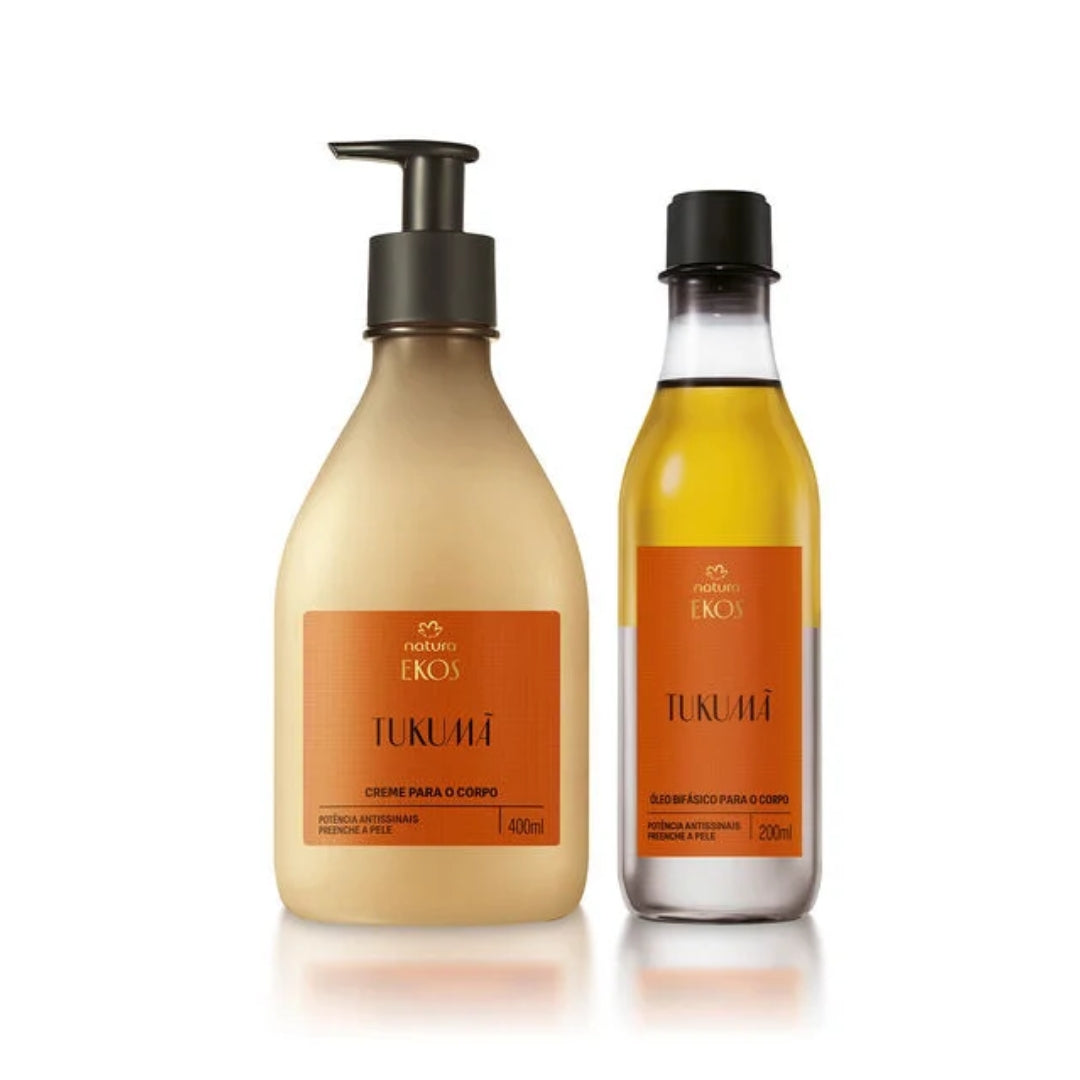 Ekos Tukumã Body Oil and Moisturizer Kit Natura Daily Skin Care Set