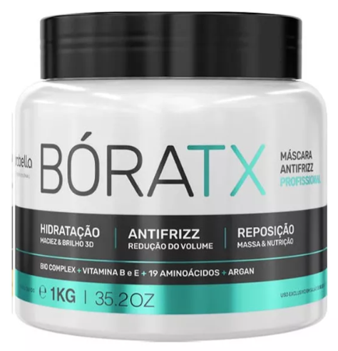 Boratox Formol Free Deep Hair Mask Mass Replenishment Organic Hair Mask 1Kg - Borabella