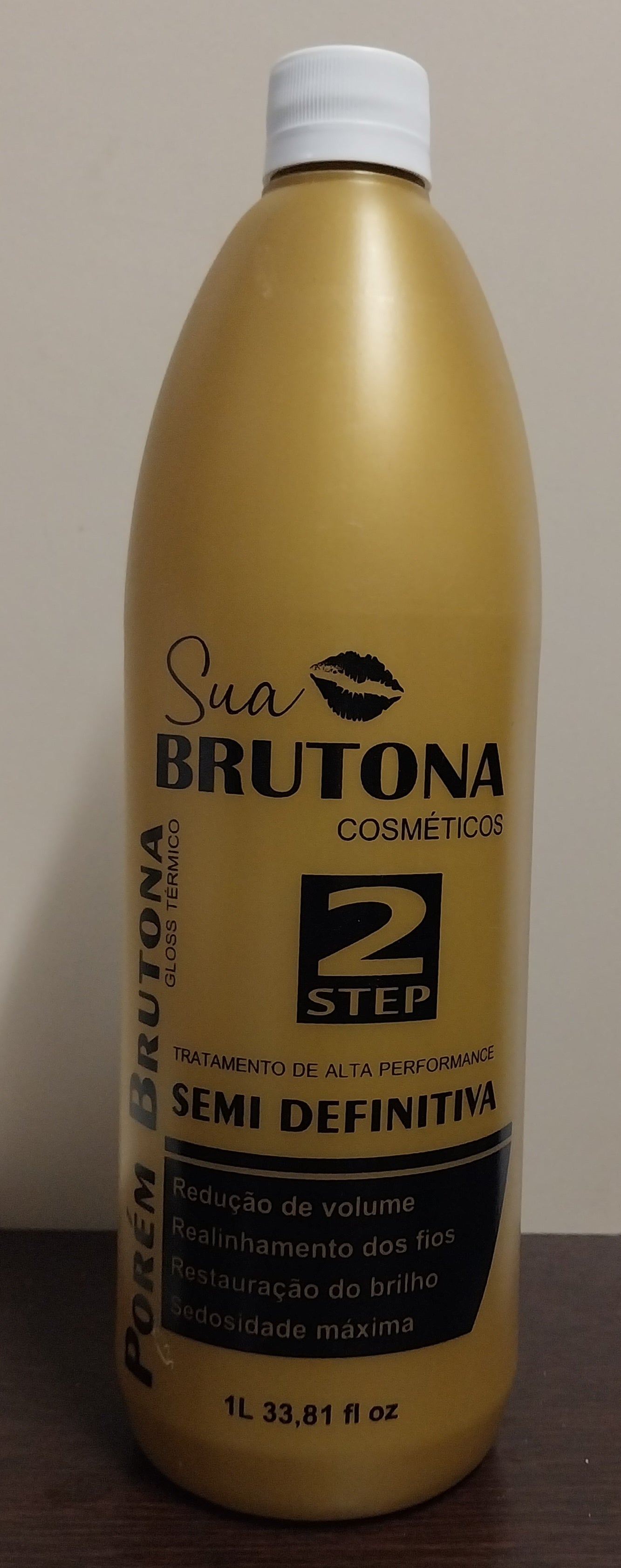 Sua Linda Porem Brutona Progressive Brush Semi Definitive Hair Straightening 1L