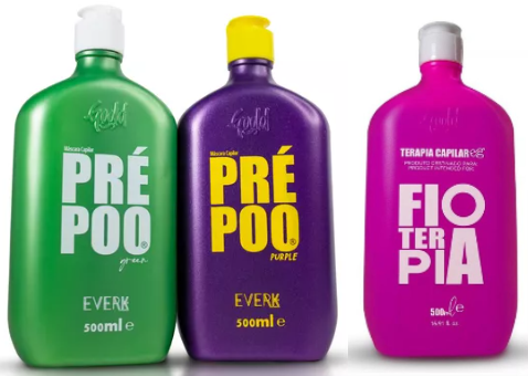 Everk Fioterapia + Pre Poo Purple + Pre Poo Green Hair Treatment Kit 3x500ml